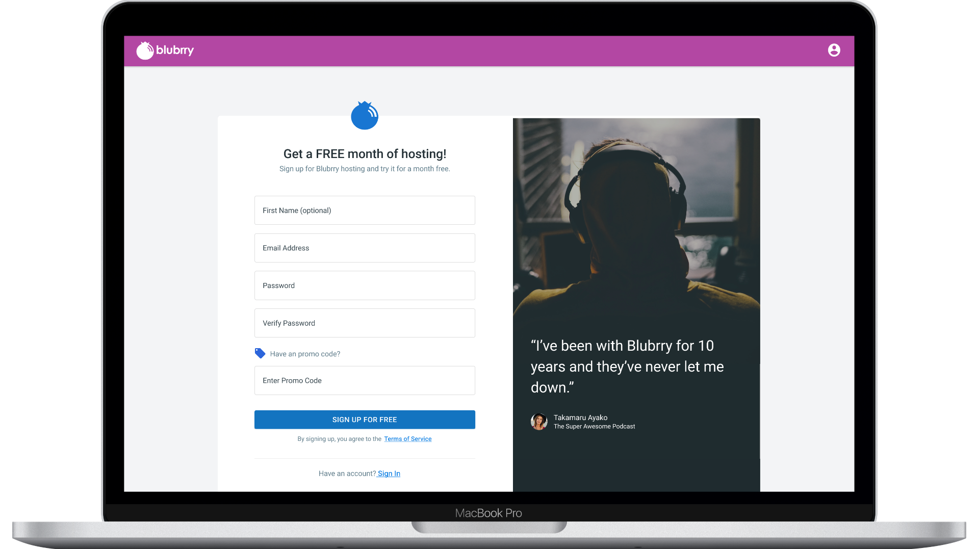 Step 1 — Sign Up with Social Proof