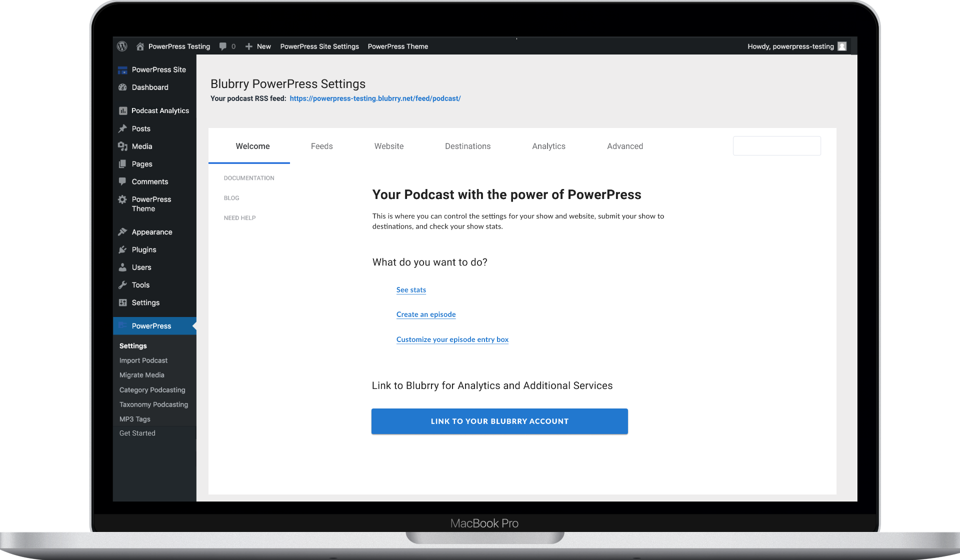 PowerPress — Clean Tabbed Settings with Task-Oriented Navigation