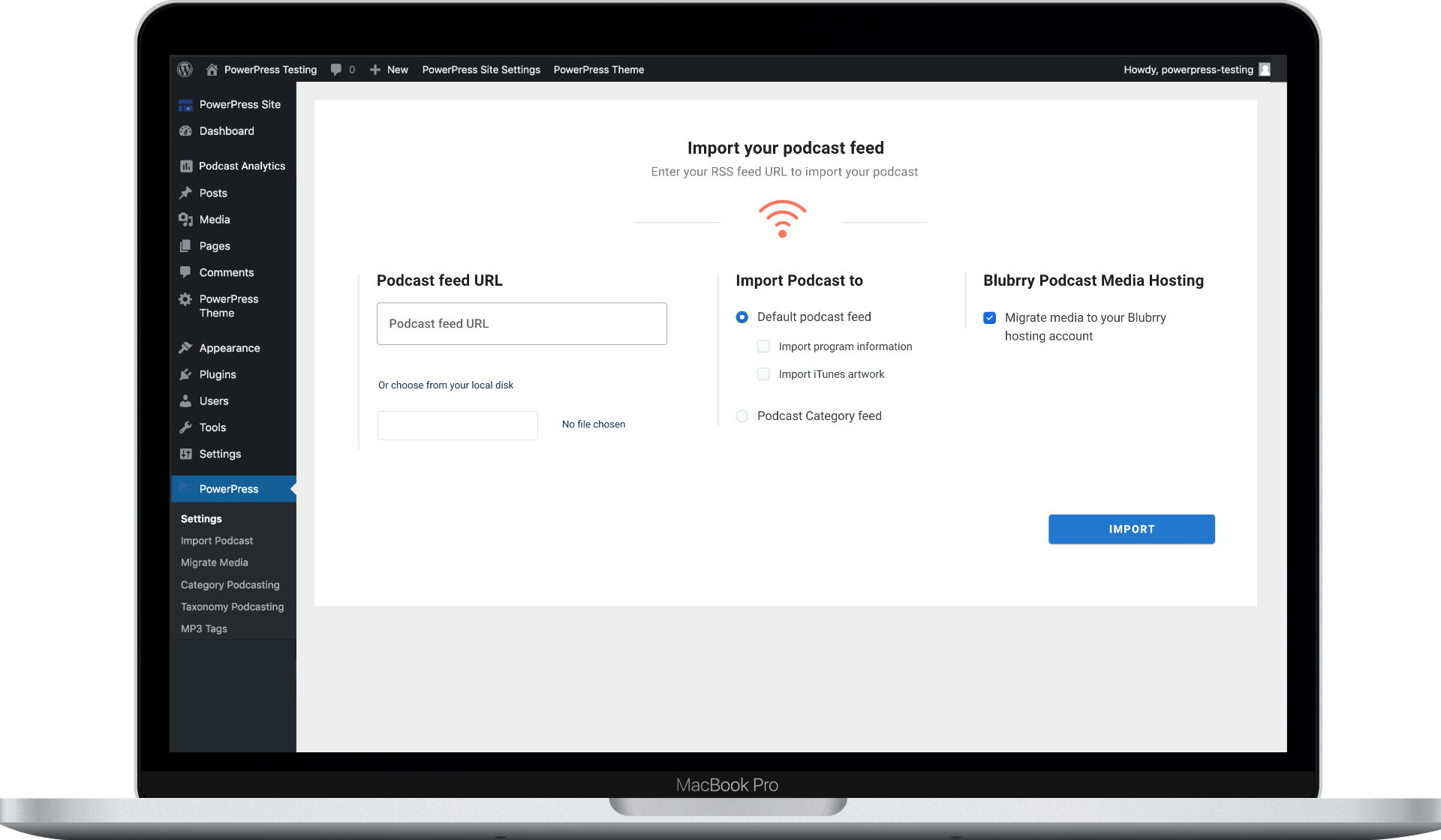 Import — Streamlined Feed Import with Hosting Integration