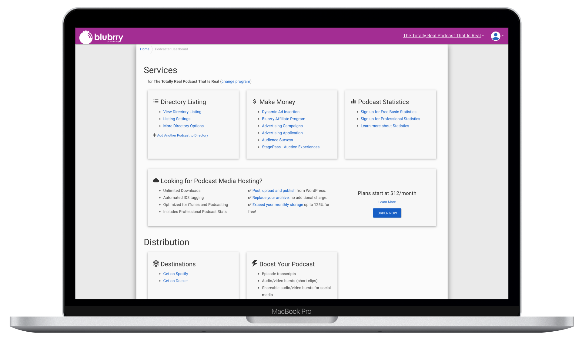 Services — Flat Link Dump with No Hierarchy