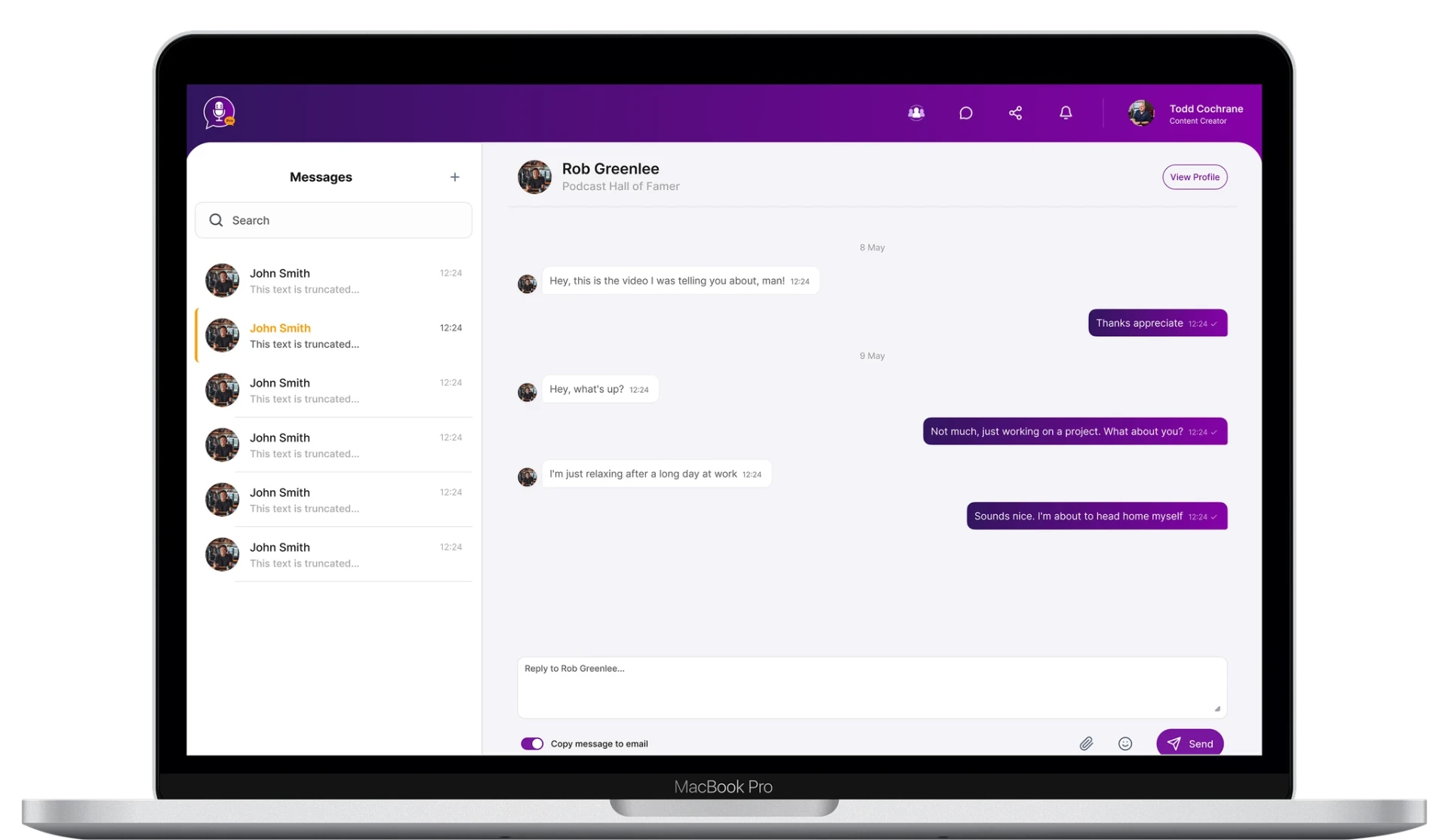 Guest dashboard