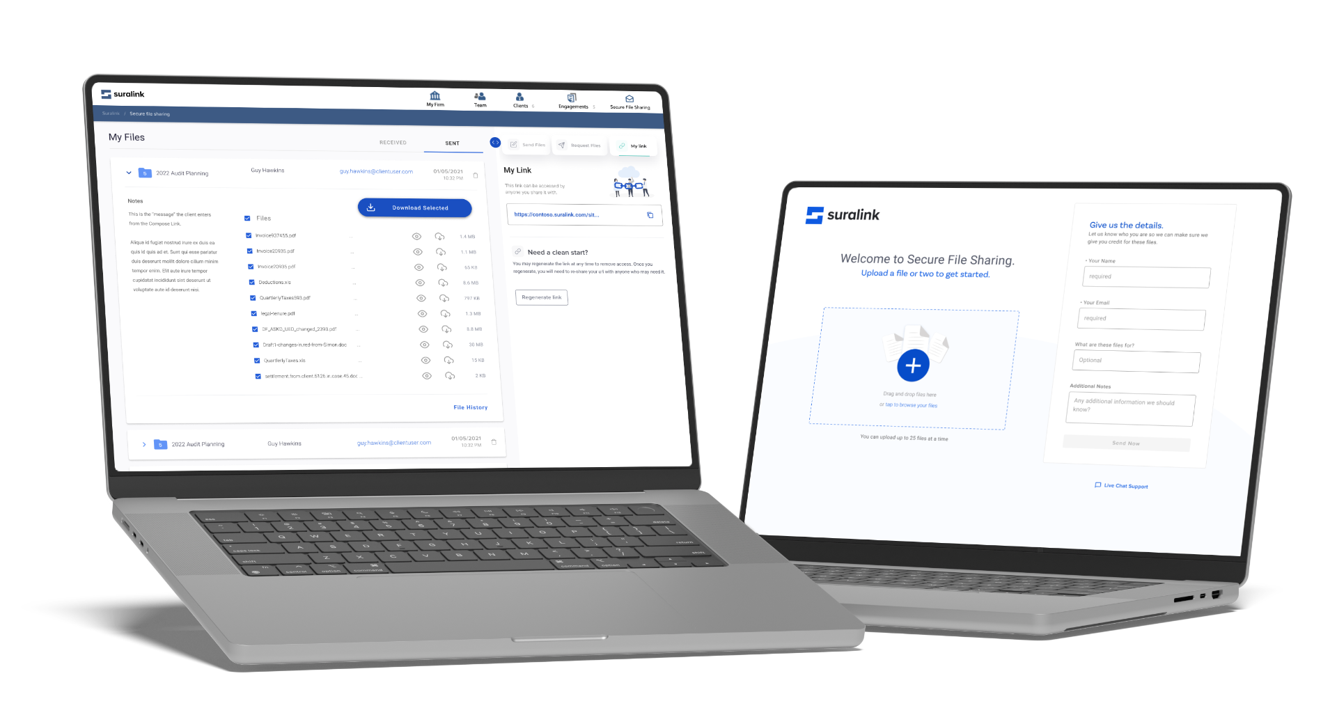 Suralink Secure File Sharing